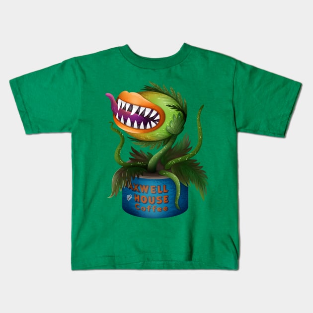 Audrey II Kids T-Shirt by Firebluegraphics